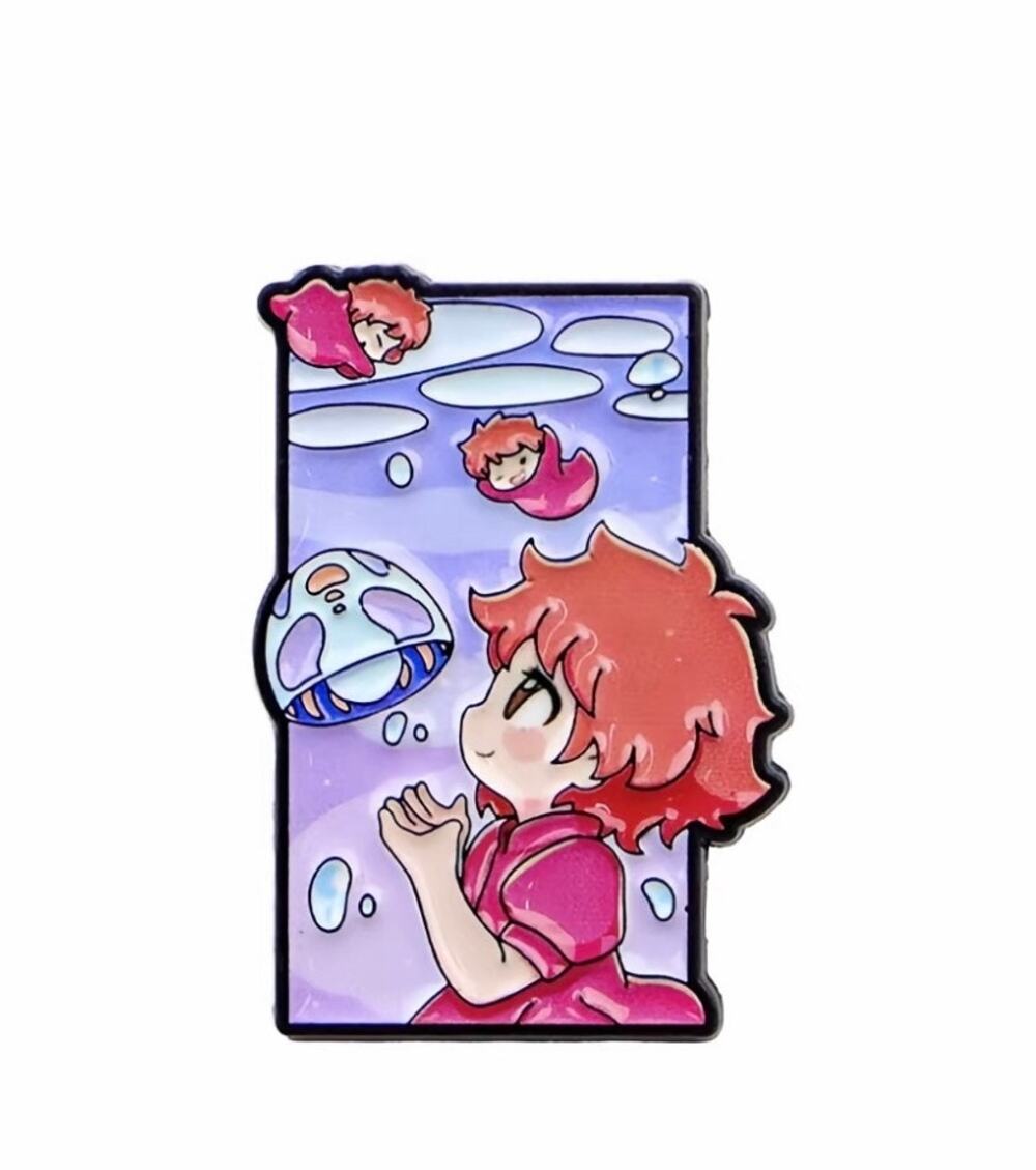 Ponyo enamel lapel pin from the Studio Ghibli film Ponyo